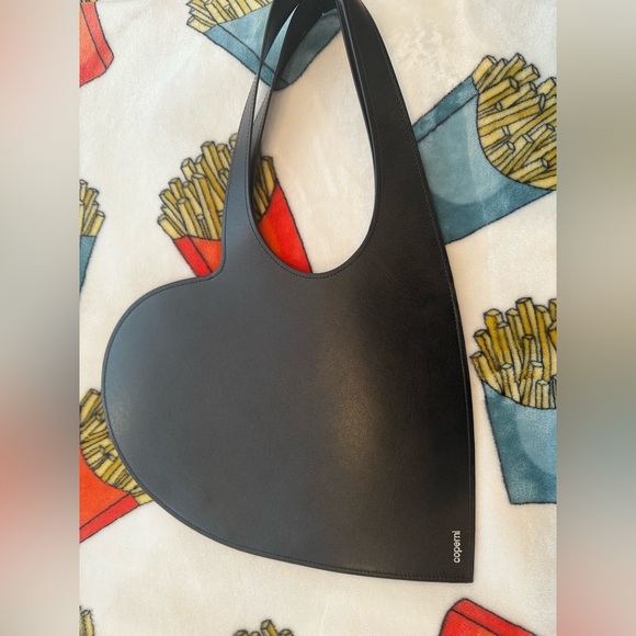 Coperni Heart Tote Bag in Black Leather 🖤 - Picture 3 of 5